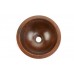 Premier Copper Products LR12FDB Small Round Under Counter Hammered Copper Sink  Oil Rubbed Bronze - B00403DR0S